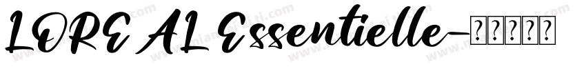 LOREAL Essentielle字体转换